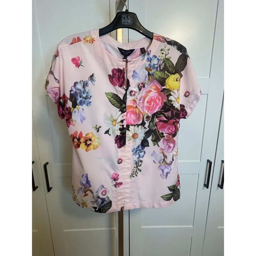 Ted Baker | Edweena Nude Oil Painting Blouse - Picture 3 of 12